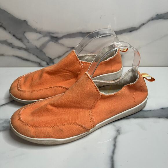 Vionic Beach | Women's Orange Casual Slip On Comfort Malibu Sneaker Sz 9 - Picture 3 of 6